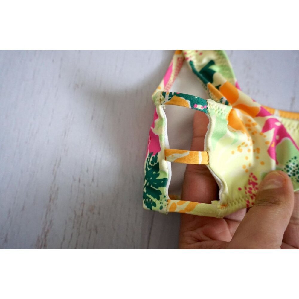 Zara Girls Tropical Print Bikini Top - Size 6-7 - Picture 5 of 7